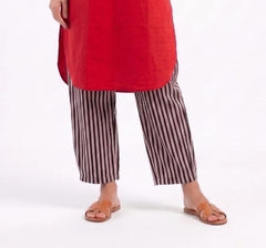 Black and red Stripes Pants