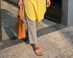 Black Stripes Pants