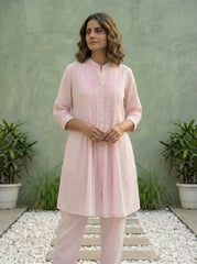 Aira Kurta Co-ord Set in Blush Pink