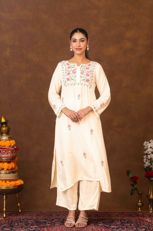 Jashn Premium Muslin Chikankari Kurta Gharana