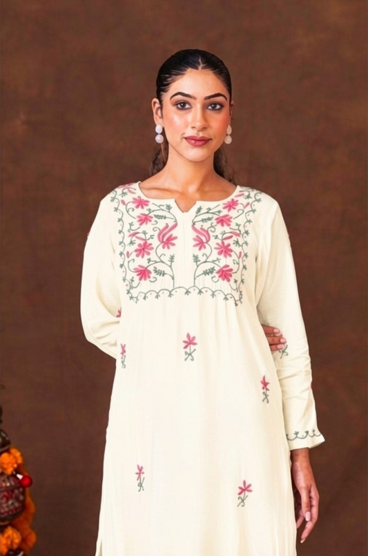 Jashn Premium Muslin Chikankari Kurta Gharana
