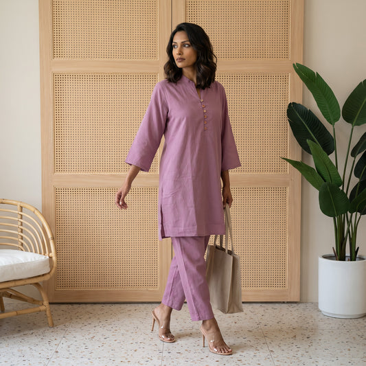 Aira Violet Whisper Flex Co-ord Set