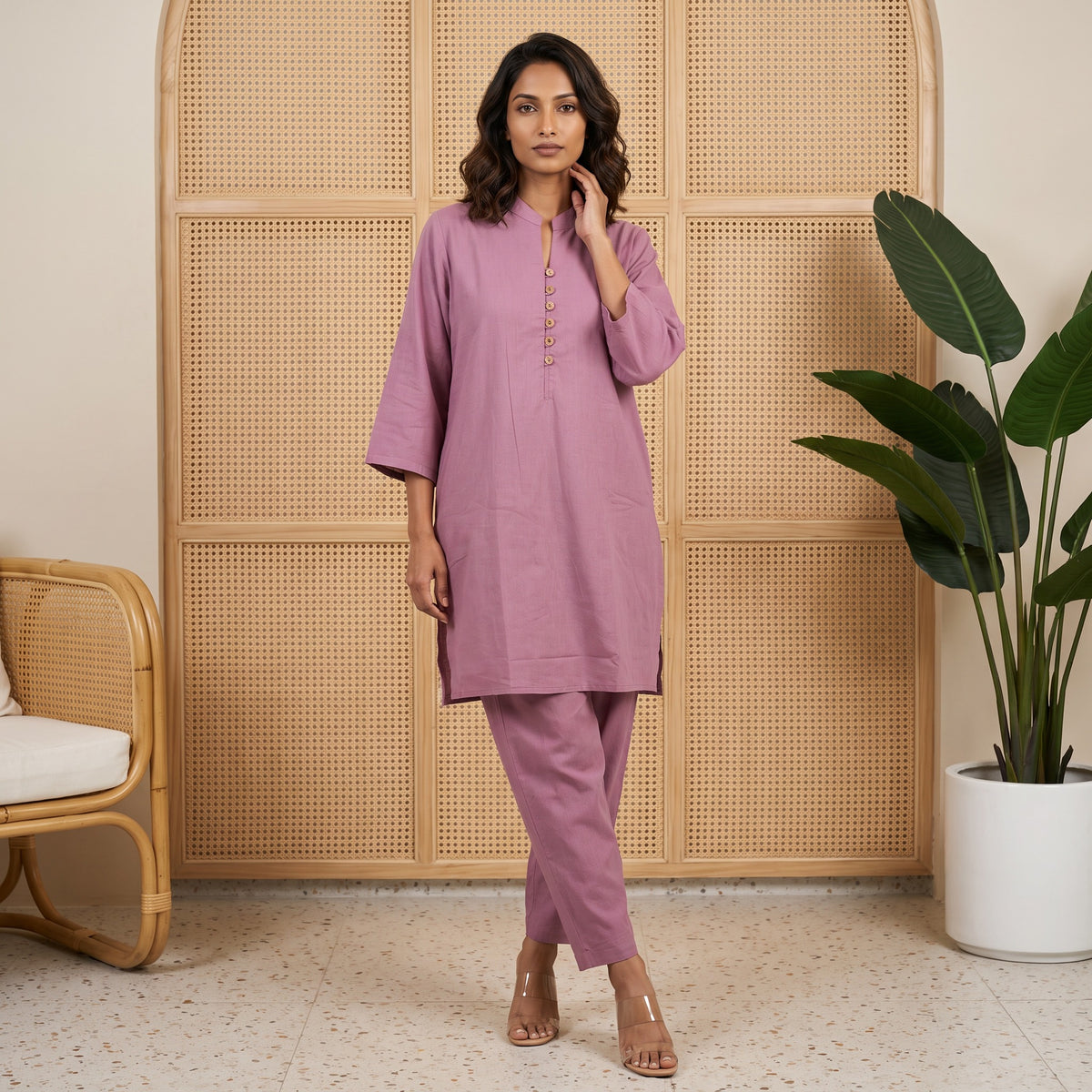Aira Violet Whisper Flex Co-ord Set