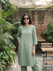 Buy Olive Mist Cotton Coord Set for Women