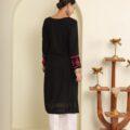 Black Lucknowi chikankari Kurta
