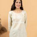 Cotton Light Green Chikankari Top