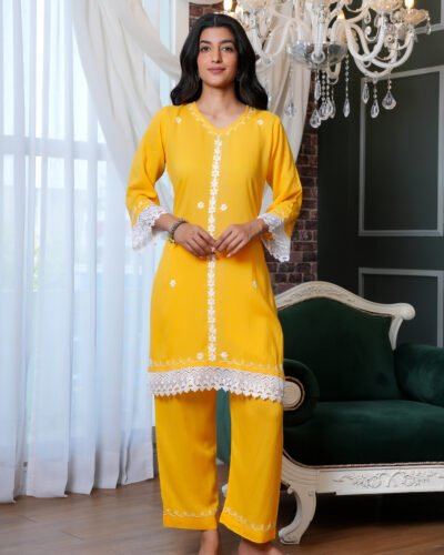 Sahiba Modal Chikankari Coord Set