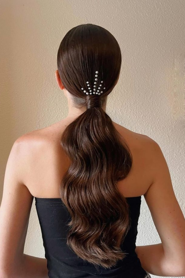Sleek Low Ponytail