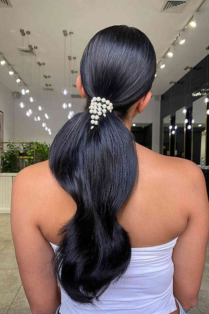 Sleek Low Ponytail